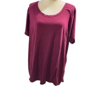 Danskin Now (Loose) Maroon Top 3X